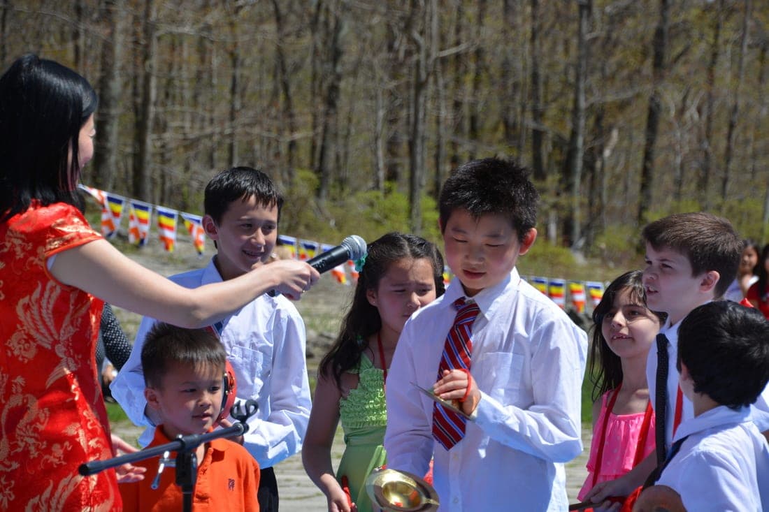 Students together at a school celebration